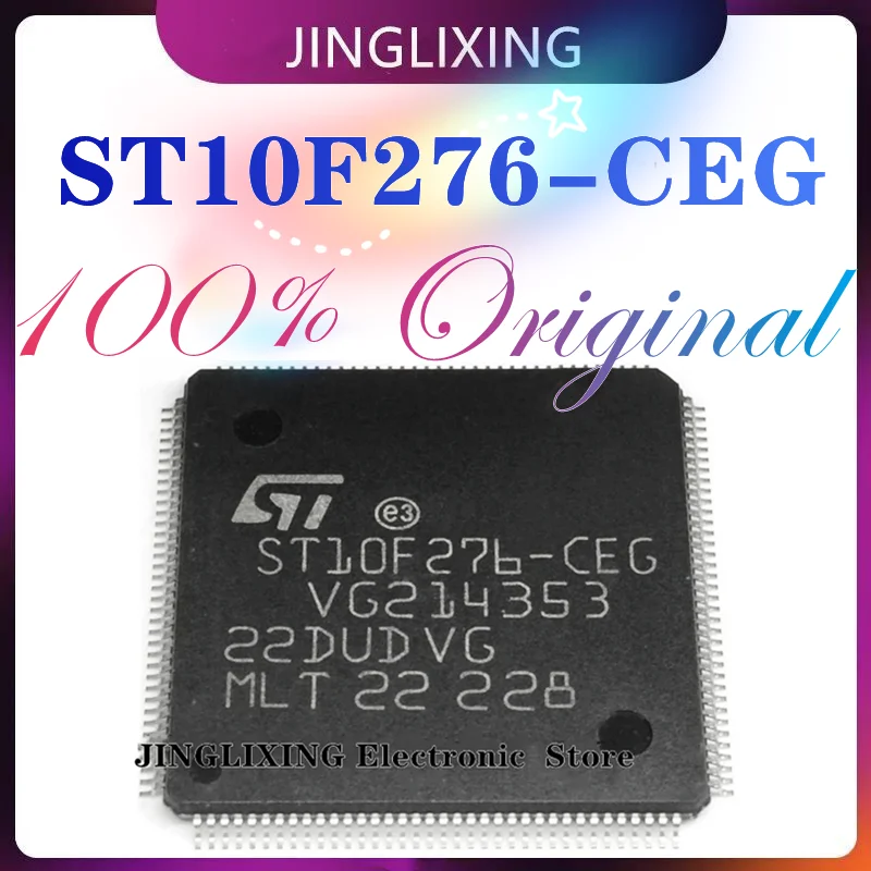 ڵ   CPU Ĩ ,  ST10F276 ST10F276-CEG ST10F276 CEG ST10F276CEG 20X20X1.4MM QFP144, Ʈ 1 , ǰ